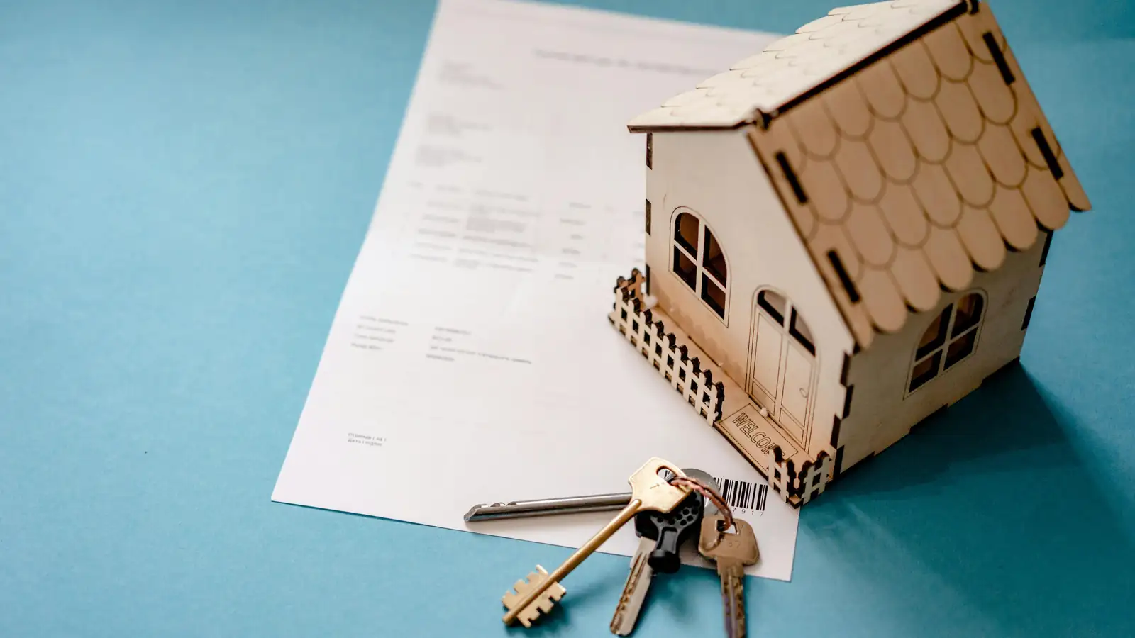 Closeup of real estate contract signing